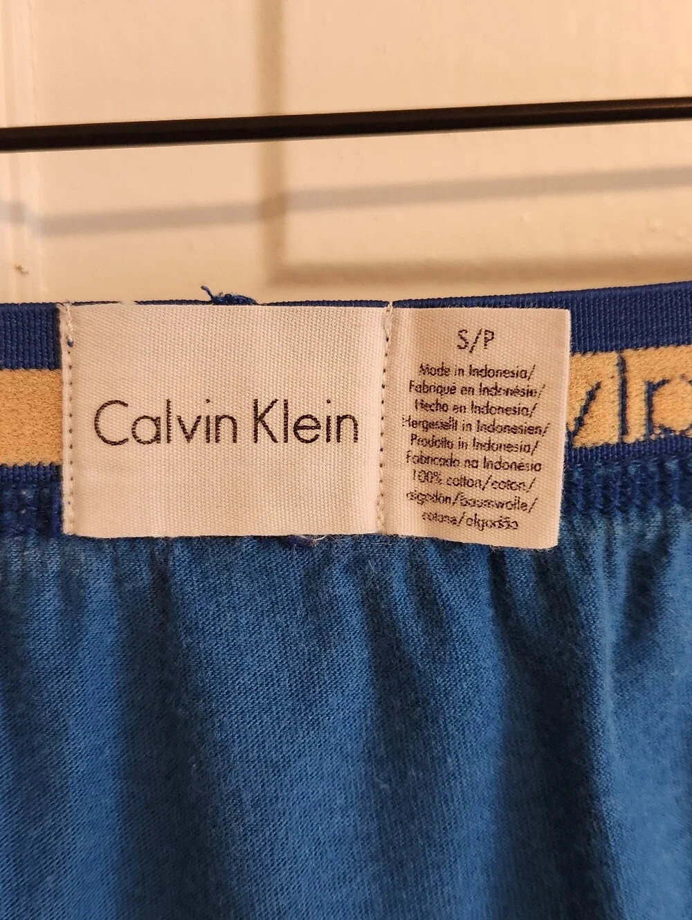 💪Calvin Klein💪 - Blue/Orange Star Print Knit Boxer/Lounge Short